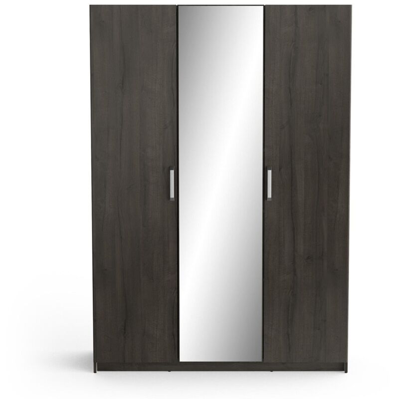 Calicosy - Armoire 3 Portes avec Miroir L133,5 x H191,5 cm - Richmond