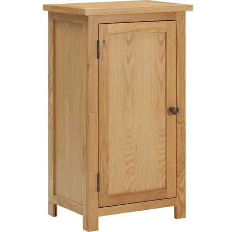 vidaXL Bois de Chêne Massif Armoire Buffet Armoire Latérale Meuble Multicolore
