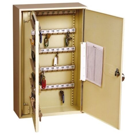 Armoire à 100 clés professionnelle Decayeux - Hauteur 598 mm - Largeur 377 mm - Epaisseur 60 mm