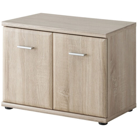 Armoire à 2 portes - ARMARIO - 60 cm x 46 cm x 32 cm - Chêne - Livraison gratuite