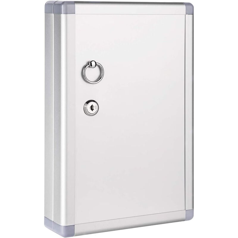 Beijiyi - Armoire à avec 24 clés emplacements, argenté, 12.5 x 8.5 x 2.45 in