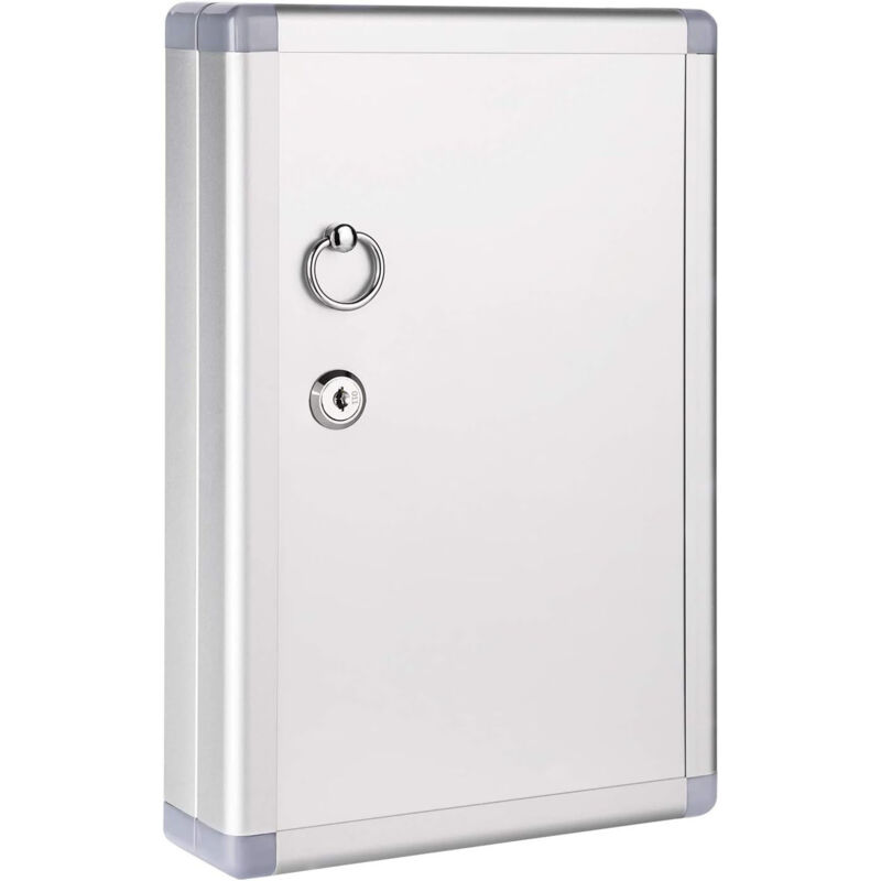 Beijiyi - Armoire à avec 24 clés emplacements, argenté, 12.5 x 8.5 x 2.45 in