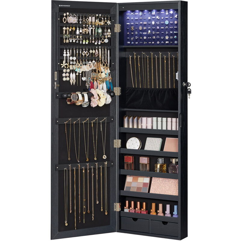 Armoire à bijoux avec miroir - JJC093B01