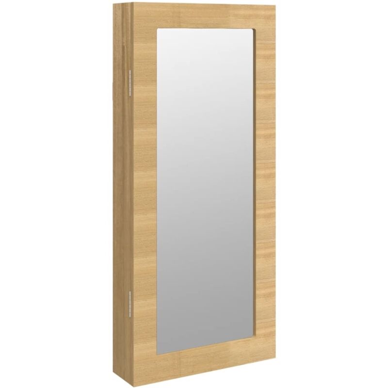 Vidaxl - Armoire à bijoux avec miroir murale 30 x 8,5 x 67 cm