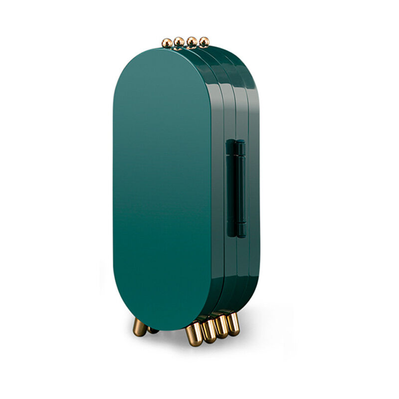 Armoire à bijoux pliable à écran design - Vert, Organiseur de bijoux pour femmes