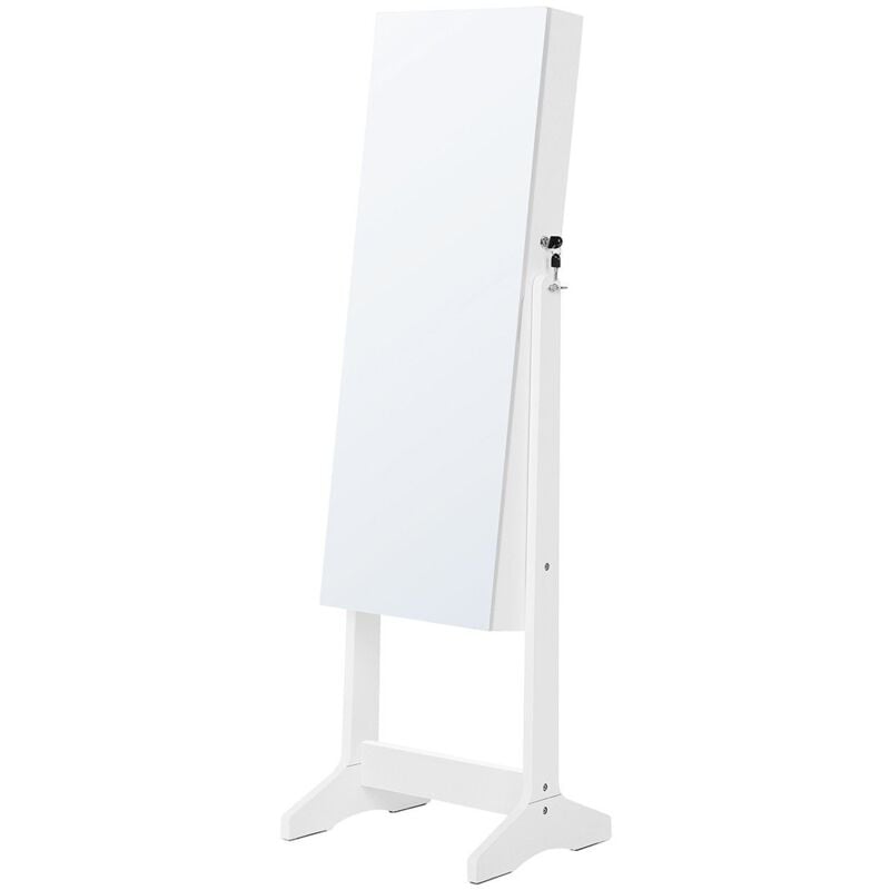Calicosy - Armoire à bijoux avec grande porte miroir - H152 cm