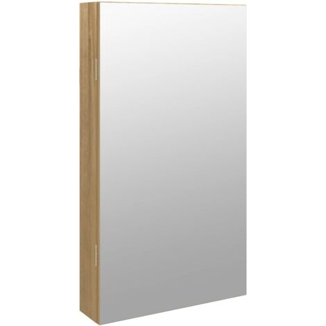 Armoire à bijoux，Porte-bijoux avec miroir et éclairage LED mural CFW160993