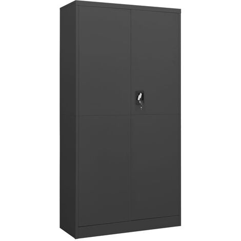 Armoire à casiers Anthracite 90x40x180 Acier