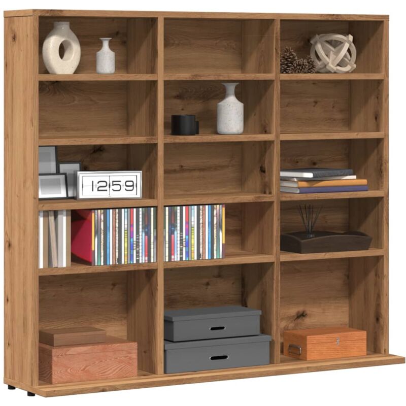 Vidaxl - Armoire à cd chêne artisanal 100x23x89,5 cm bois d'ingénierie