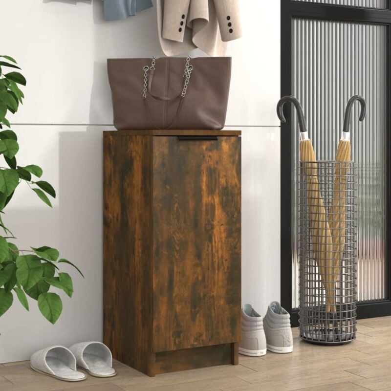 Vidaxl - Armoire à chaussures Chêne fumé 30x35x70 cm Bois d'ingénierie