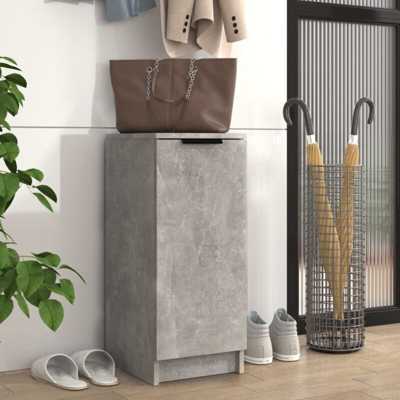Vidaxl - Armoire à chaussures Gris béton 30x35x70 cm Bois d'ingénierie