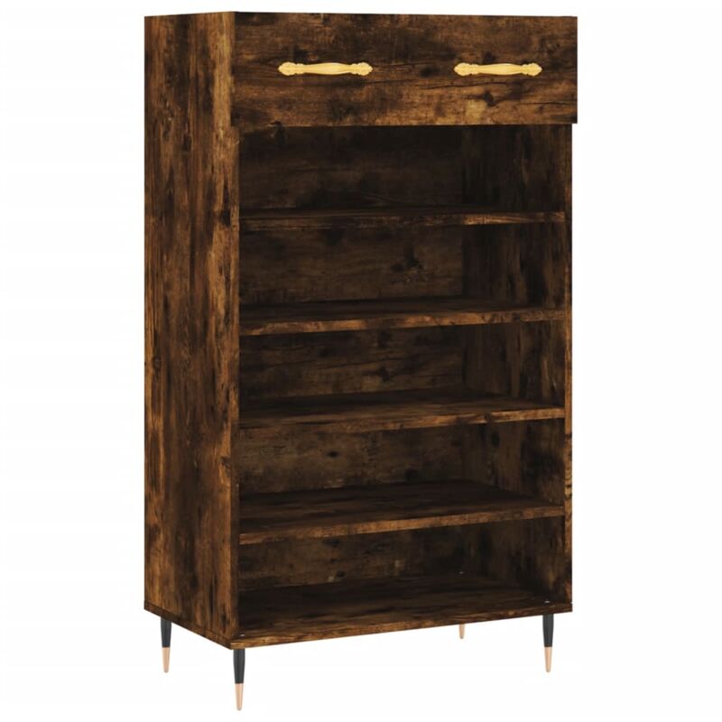 Vidaxl - Armoire à chaussures chêne fumé 60x35x105 cm bois d'ingénierie