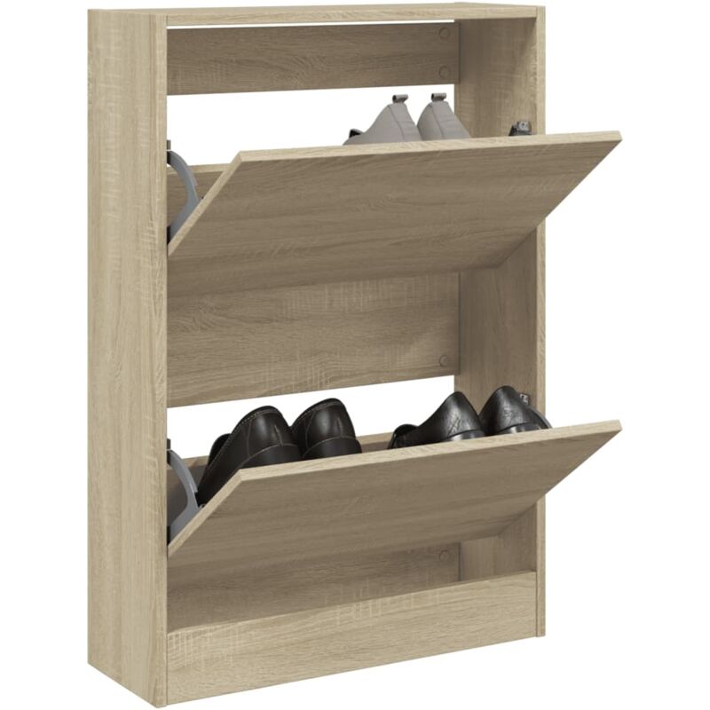 Vidaxl - Armoire à chaussures chêne sonoma 60x21x87,5 cm bois ingénierie
