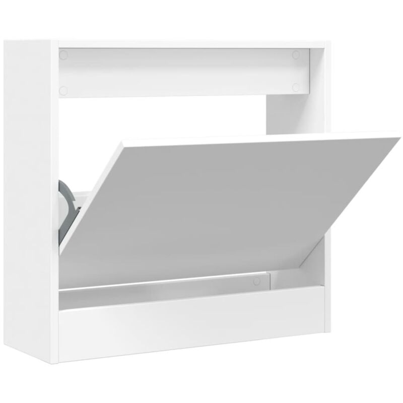 Armoire à chaussures blanc 60x21x57 cm bois d'ingénierie vidaXL