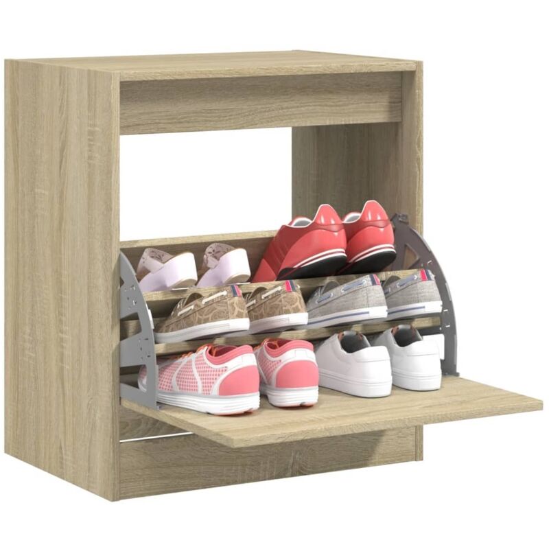 Vidaxl - Armoire à chaussures chêne sonoma 60x42x69 cm bois d'ingénierie