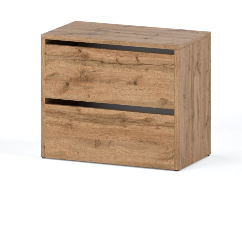 Armoire À Chaussures 60 Cm Chêne Wotan Avec Portes Battantes