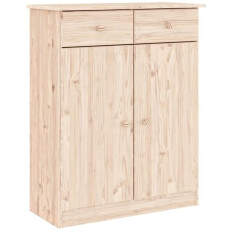 Armoire à chaussures ALTA 77x35x96 bois massif de pin