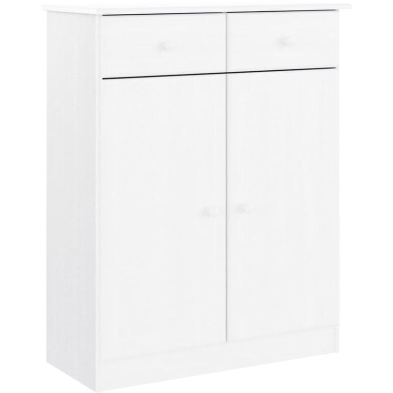 Vidaxl - Armoire à chaussures alta blanc 77x35x96 cm bois massif de pin