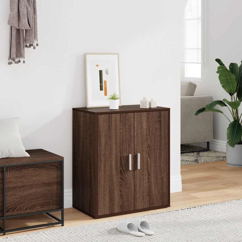 Meuble à chaussures Chêne marron 60x35x70 cm Bois d'ingénierie