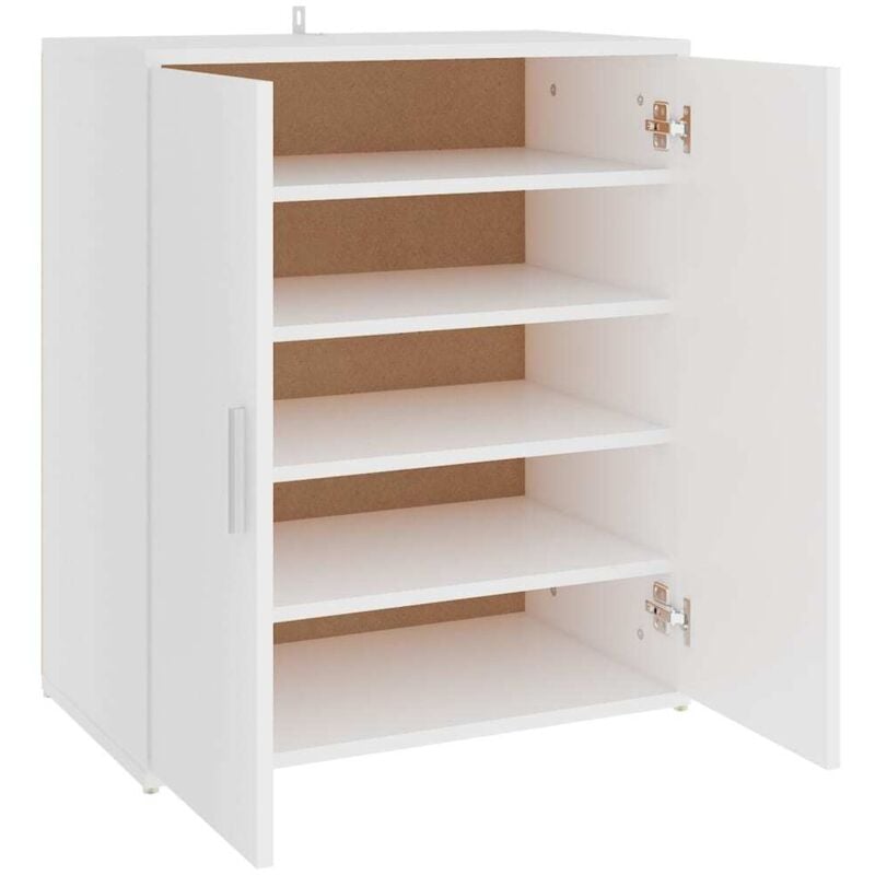 Vidaxl - Armoire à chaussures Blanc 60x35x70 cm Bois d'ingénierie
