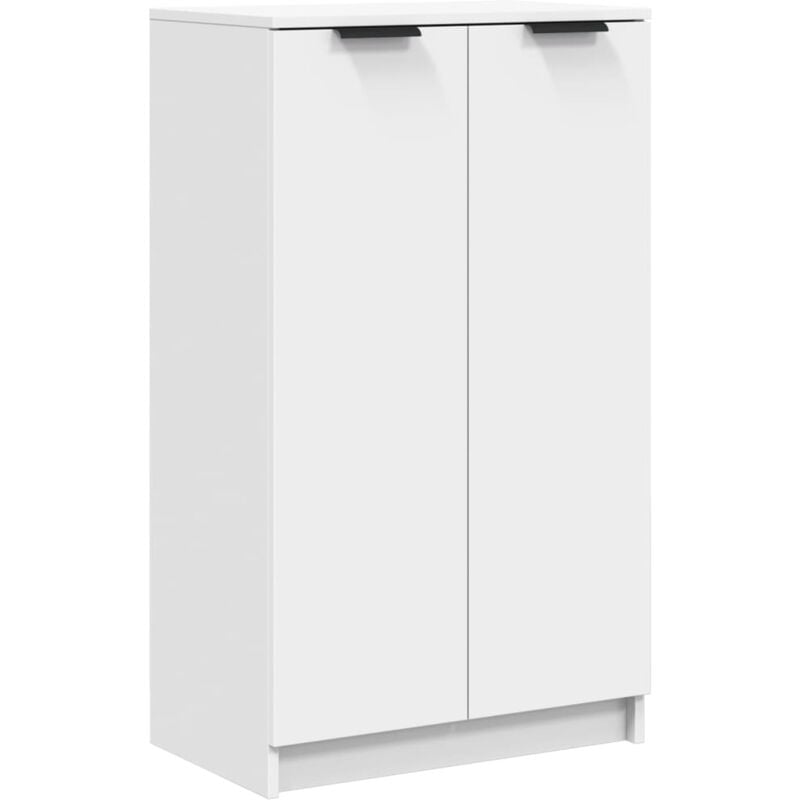 Vidaxl - Armoire à chaussures Blanc 59x35x100 cm Bois d'ingénierie