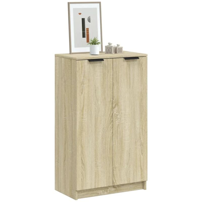Vidaxl - Armoire à chaussures Chêne sonoma 59x35x100cm Bois d'ingénierie