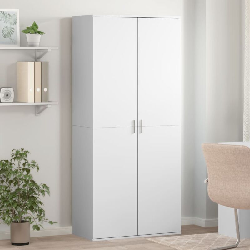 Vidaxl - Armoire à chaussures Blanc 80x39x178 cm Bois d'ingénierie