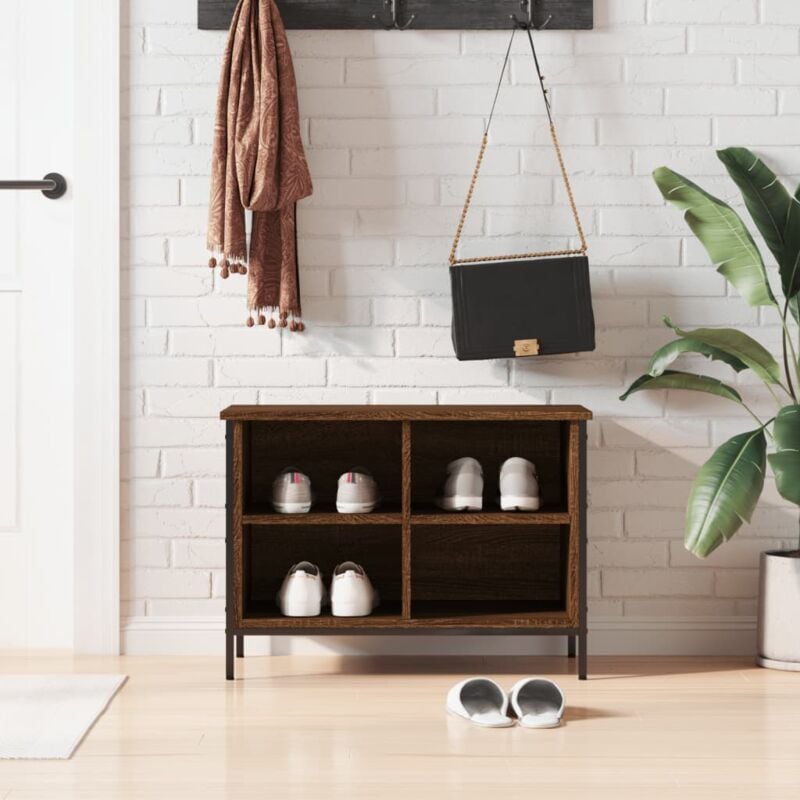 Vidaxl - Armoire à chaussures chêne marron 69x35x50 cm bois d'ingénierie