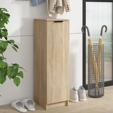 Armoire à chaussures Chêne Sonoma 30x35x100cm Bois d'ingénierie vidaXL