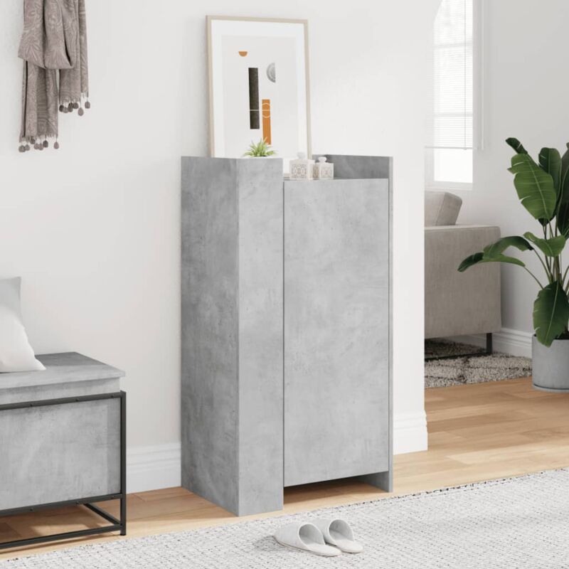Vidaxl - Armoire à chaussures gris béton 52x37,5x100cm bois d'ingénierie