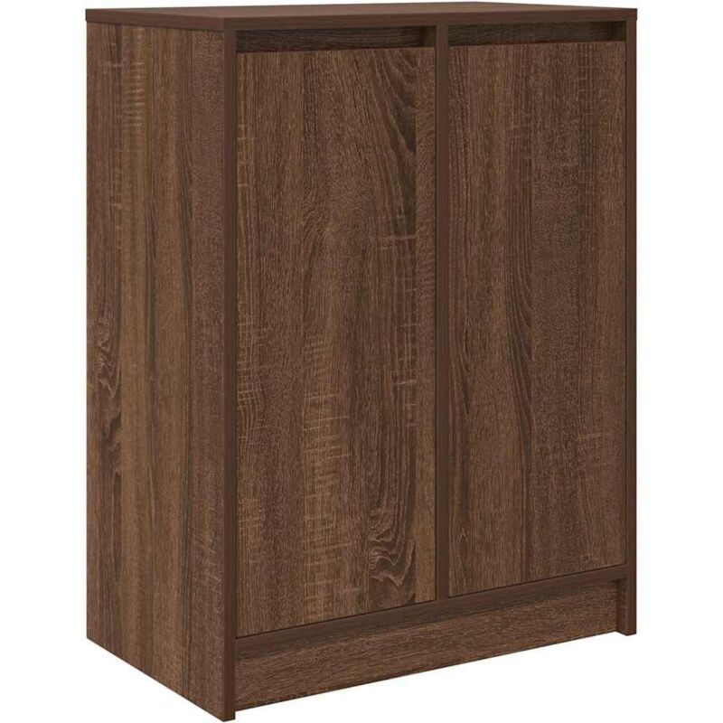 Vidaxl - Armoire à chaussures chêne marron 57x34x76 cm bois d'ingénierie