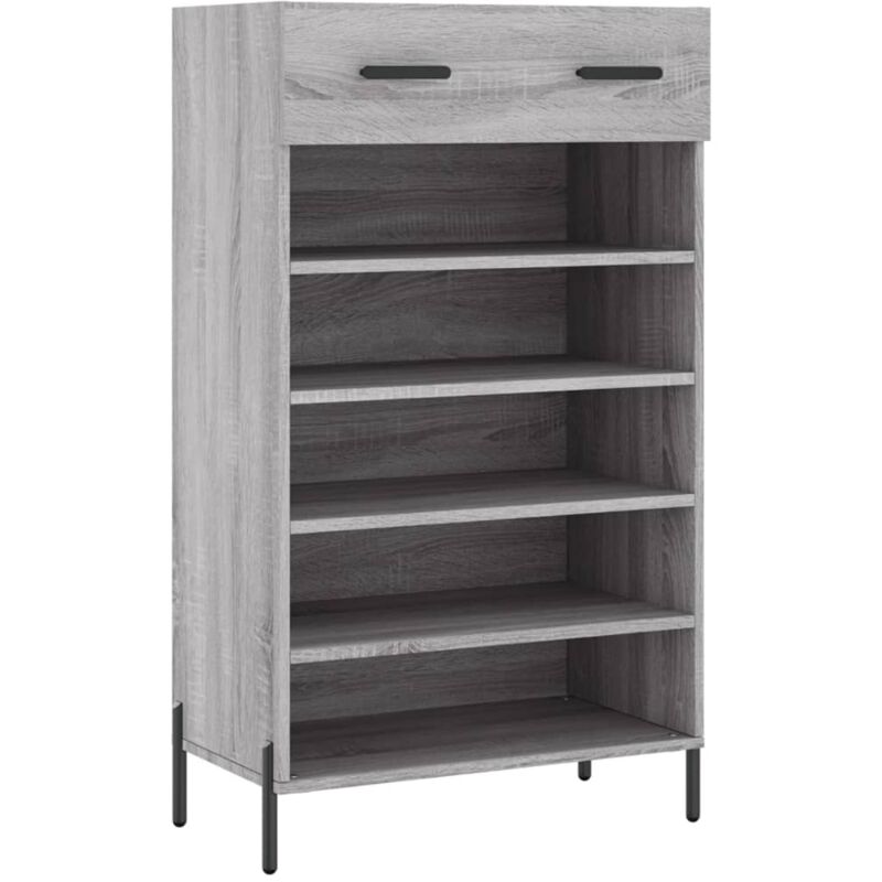 Vidaxl - Armoire à chaussures sonoma gris 60x35x105 cm bois d'ingénierie