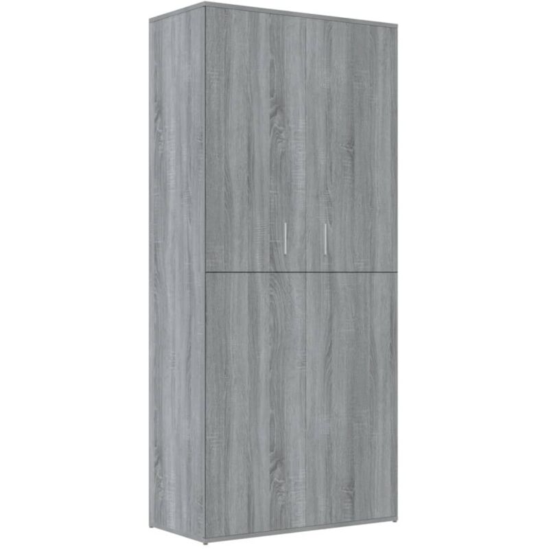 Vidaxl - Armoire à chaussures sonoma gris 80x39x178 cm bois d'ingénierie