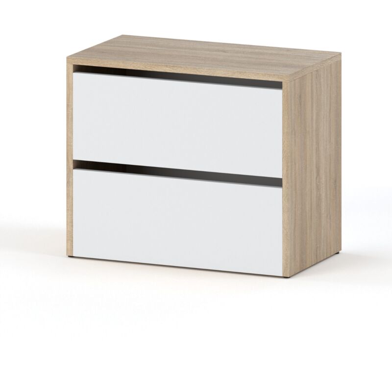 Armoire À Chaussures Chêne Sonoma Blanc 60 Cm