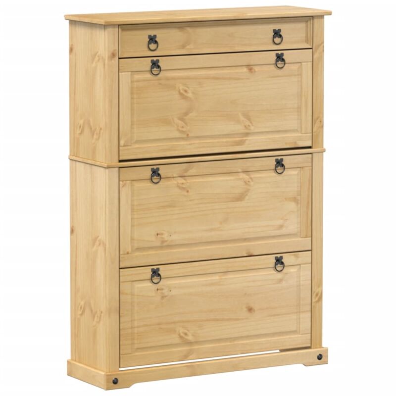 Vidaxl - Armoire à chaussures Corona 99x32x138 cm bois de pin massif