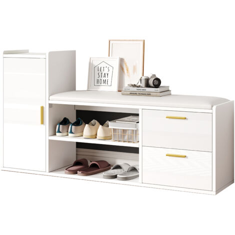 Armoire à chaussures de dimensions 1283068 cm. C’est un meuble destiné à ranger les chaussures. L’armoire dispose de 2 compartiments. La surface de l’armoire est revêtue d’une finition brillante. Coul