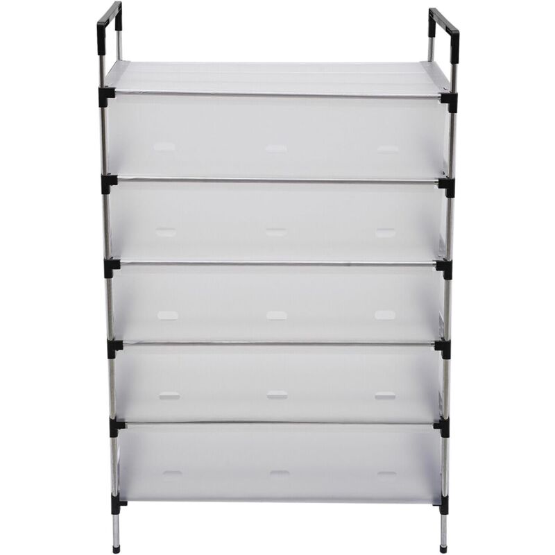 Gojoy - Armoire à chaussures, étagère à chaussures, anti-poussière, 6 étages, pour de nombreux endroits, salon, chambre à coucher et balcons, 66 x 29