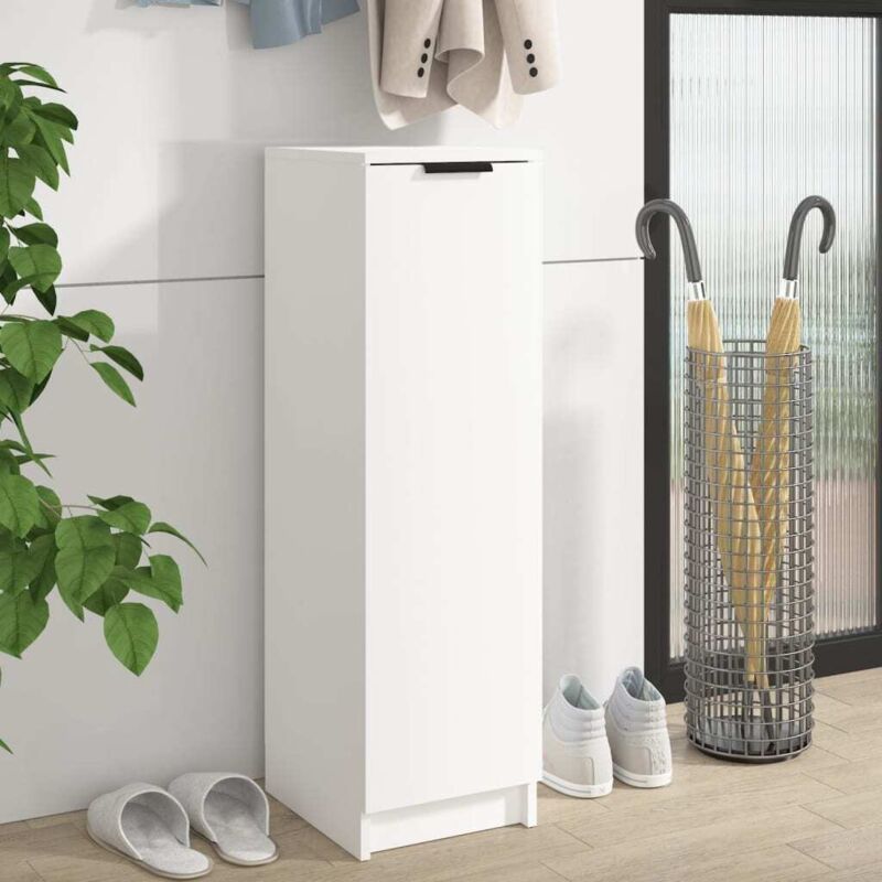 Vidaxl - Armoire à chaussures Blanc 30x35x100 cm Bois d'ingénierie