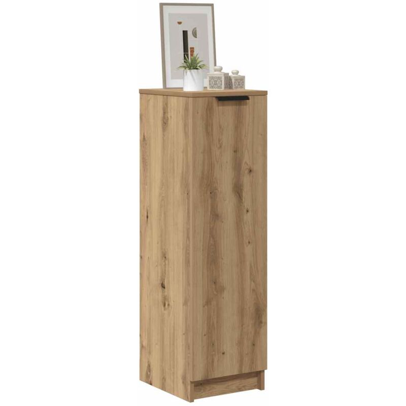 Armoire à chaussures chêne artisanal bois d'ingénierie - Vidaxl