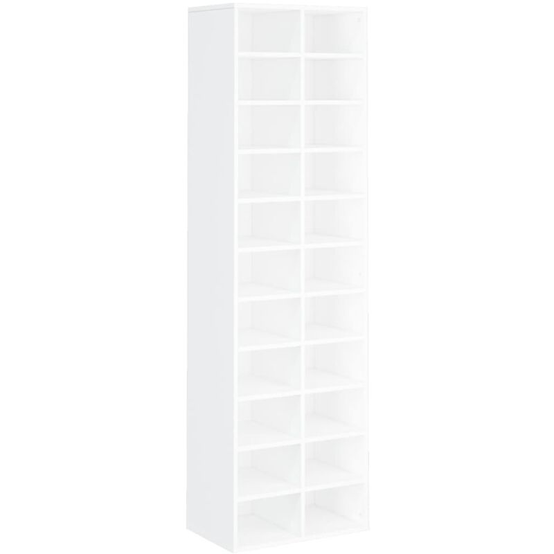 Armoire à chaussures Blanc 54 x 34 x 183 cm Aggloméré