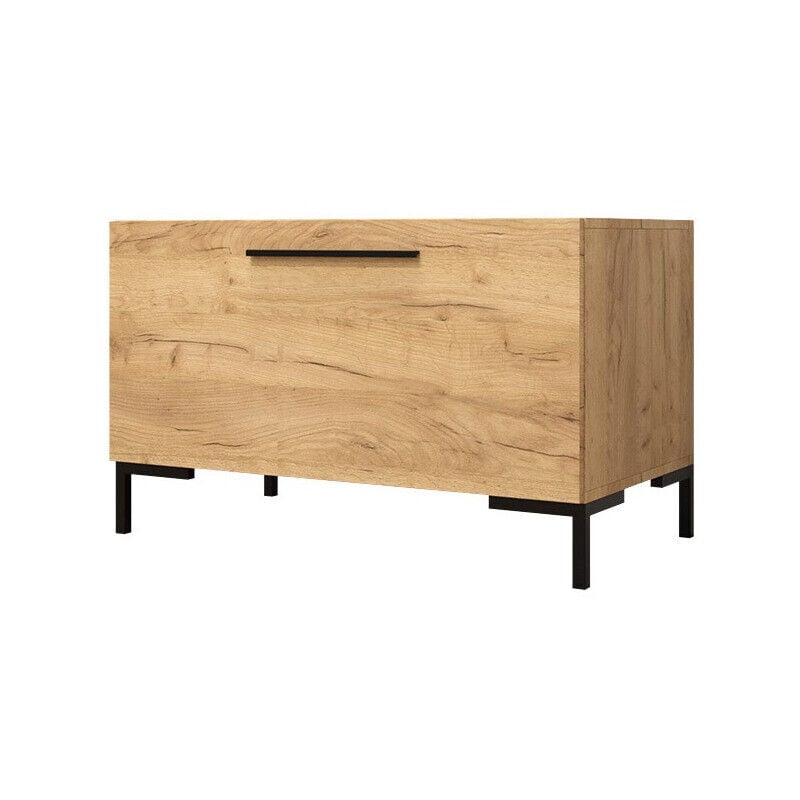 Mobilier1 - Armoire à chaussures Tivsoa 111, Craft chêne + Noir, 84x52x44cm, Stratifié