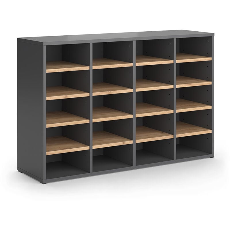 Armoire à chaussures Lysander, Chêne de force doré, 104x65.5cm, Vicco