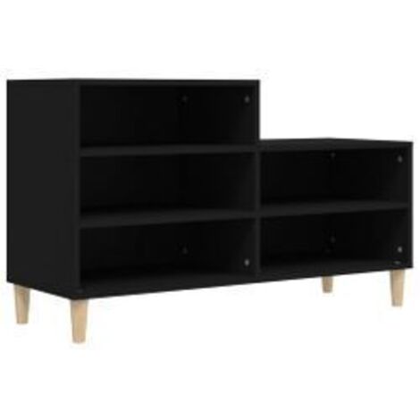 Armoire à chaussures Noir 102x36x60 Bois d'ingénierie