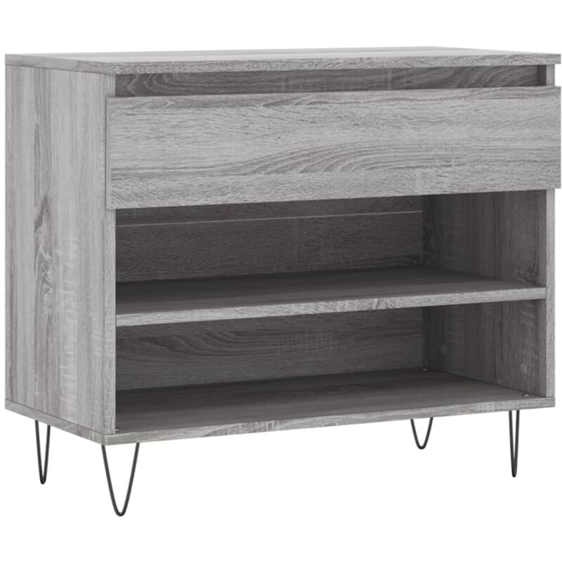 Vidaxl - Armoire à chaussures Sonoma gris 70x36x60 cm Bois d'ingénierie