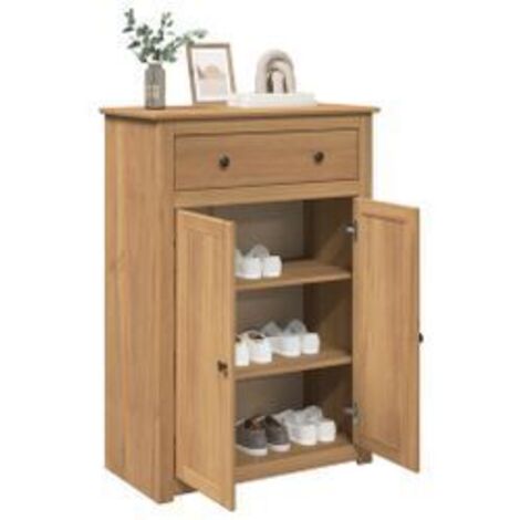 Armoire à chaussures Panama 80x40x114 bois de pin massif