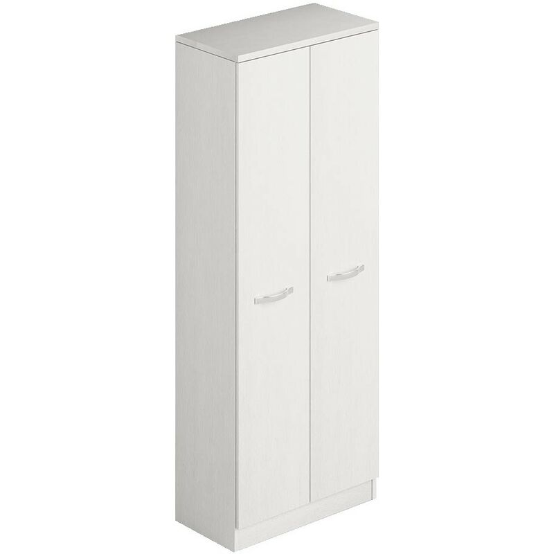 Webmarketpoint - Armoire à chaussures polyvalente blanche à deux portes avec porte-balai cm h182x71x38 Webmarketpoint - Armoire à chaussures polyvalente blanche à deux portes avec porte-balai cm h182x71x38