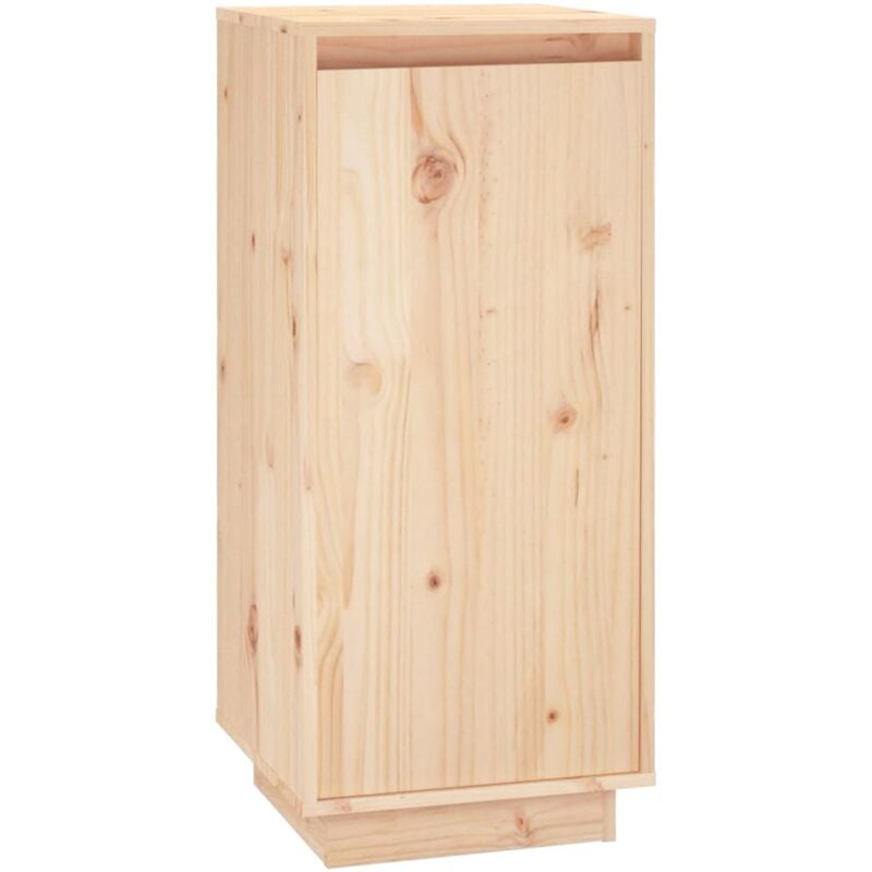 Helloshop26 - Armoire à chaussures range chaussures rangement meuble entrée couloir salon 35 x 35 x 80 cm bois de pin massif brun