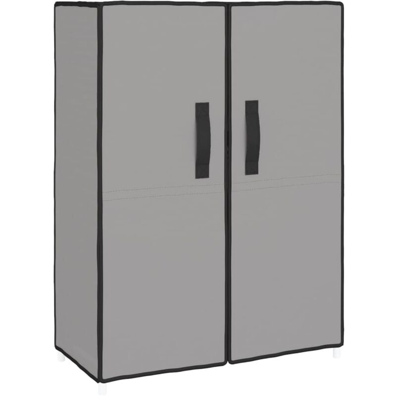Armoire à chaussures range chaussures rangement meuble entrée couloir salon 60 x 28 x 90 cm Tissu gris