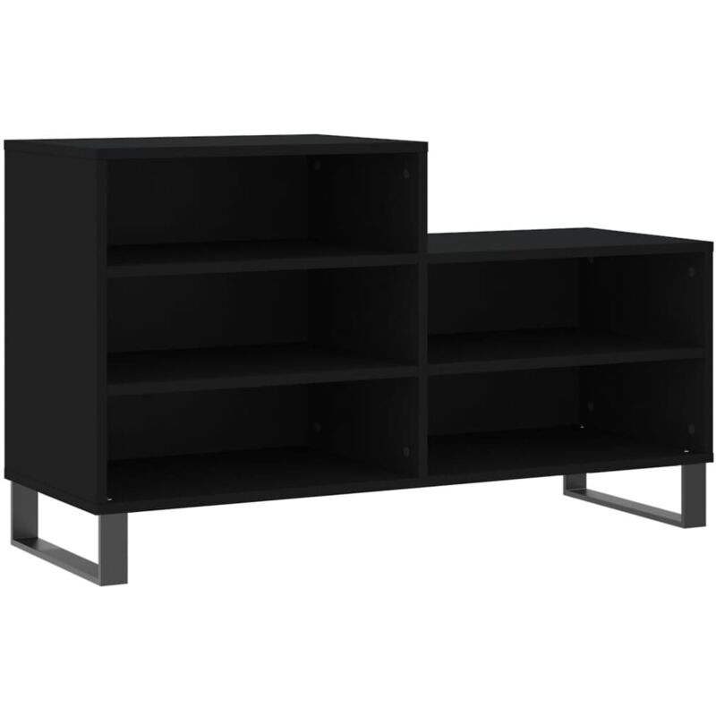 Armoire à chaussures Noir 102x36x60 cm Bois d'ingénierie vidaXL