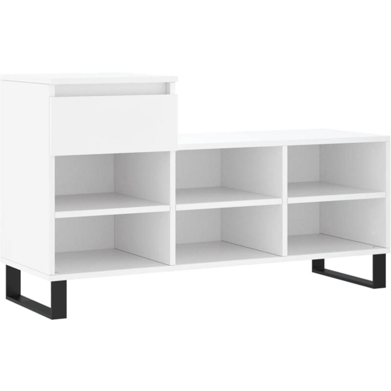 Vidaxl - Armoire à chaussures Blanc 102x36x60 cm Bois d'ingénierie